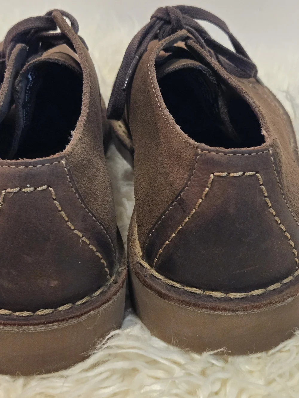 Clarks Brown Suede Men's Derby Lace-Up Shoes